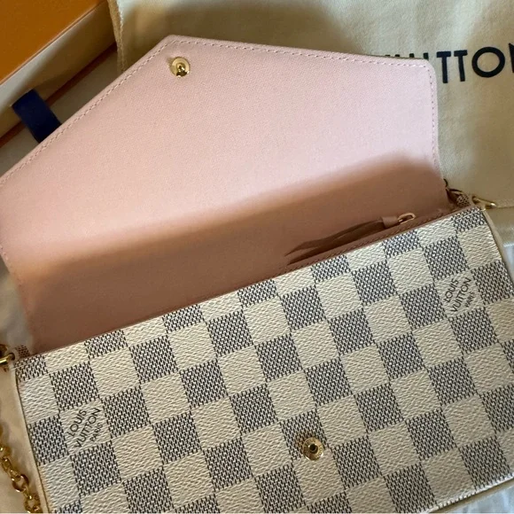 Louis Vuitton Félicie Pochette Damier Azur - Picture 6 of 16